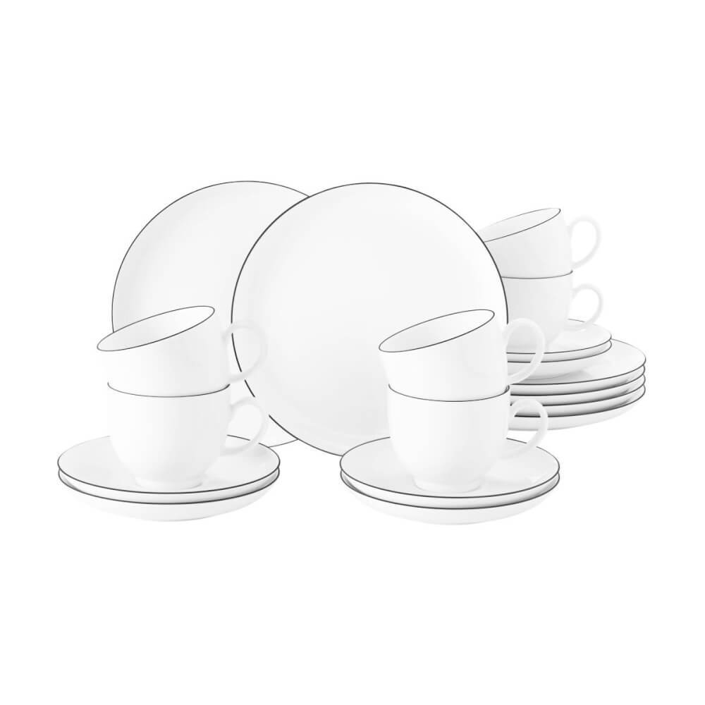 Kaffeeservice 18-teilig Lido Black Line