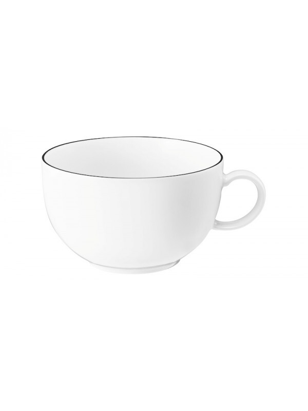 Milchkaffeetasse 0,35L Lido Black Line