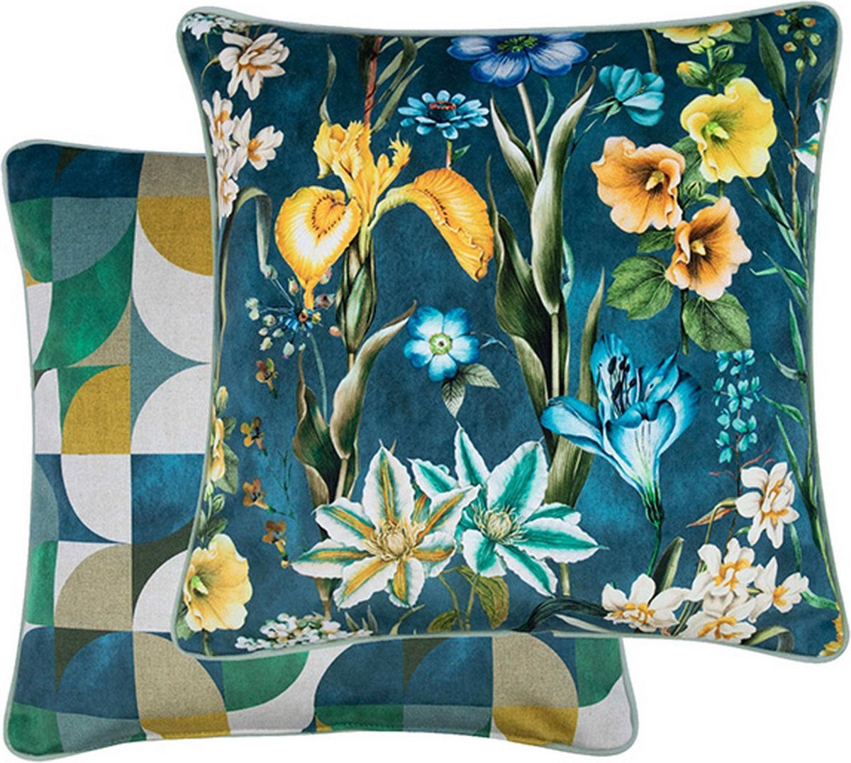 Kissen "Bray" 45x45cm blau