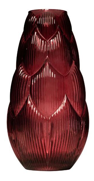 Vase "Artis" H35cm D18cm rot