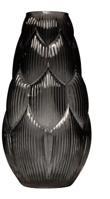 Vase "Artis" H35cm D18cm grau