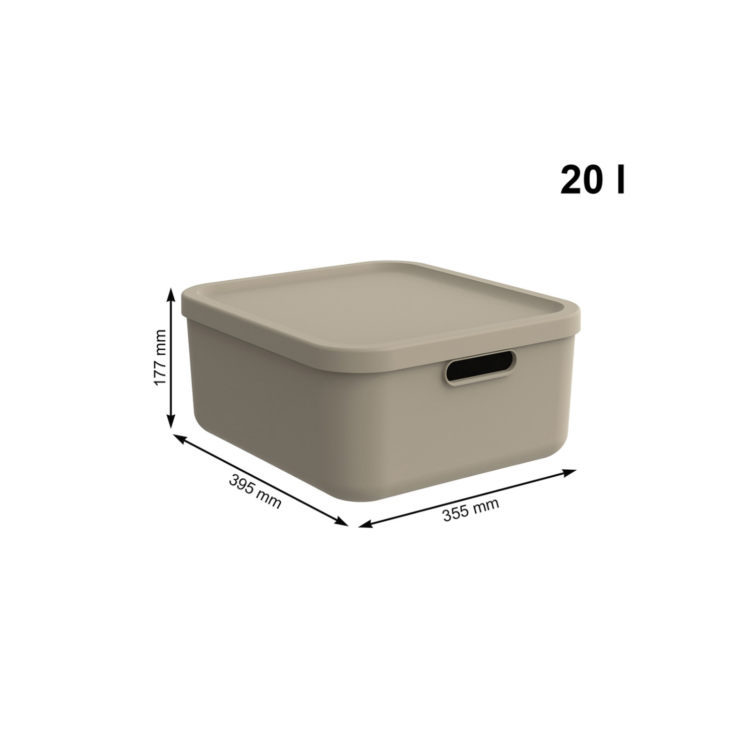 Multibox "Albula" 20L cappuccino