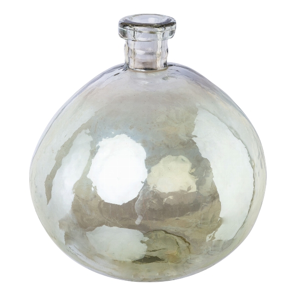 Glas Vase Luster finish BOMBELIO 40x16x16cm grün