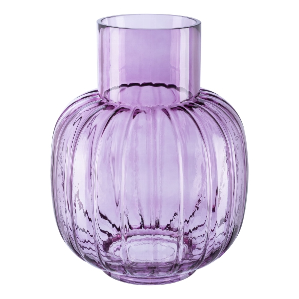 Glas Vase PAULA 26x20x20cm lavendel