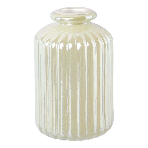 Glas Kerzenhalter eisgrün 6,3x9,7cm