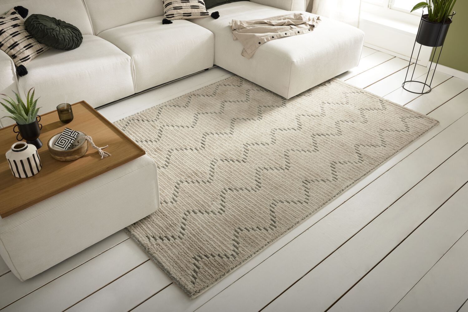 Teppich "Roomio" 8301 grafisch creme
