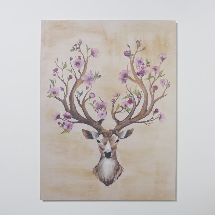 Bild Rosl Hirsch Floral B3,5cm Spießtanne