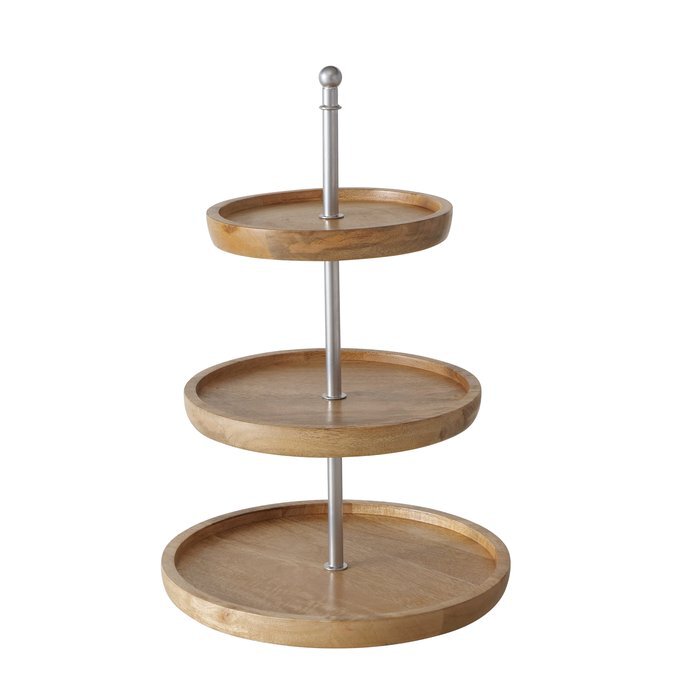 Etagere Wenlis H45cm Mangoholz