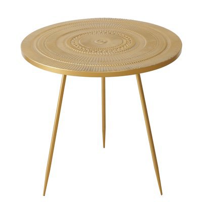 Tisch Mendocino H58,5D61cm Eisen/gold