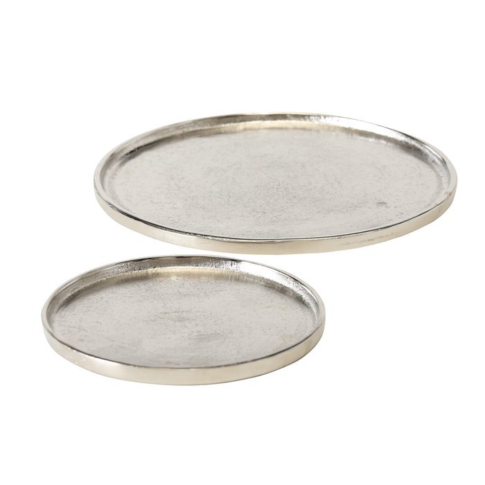Tablett Valomi L Aluminium Silber