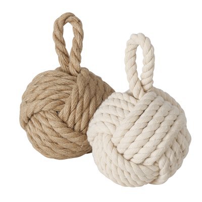Türstopper Zuber Jute rund 2f-sort.D:15cm