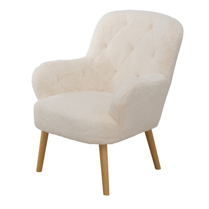 Sessel Charles H82cm Kiefer Cremweiß