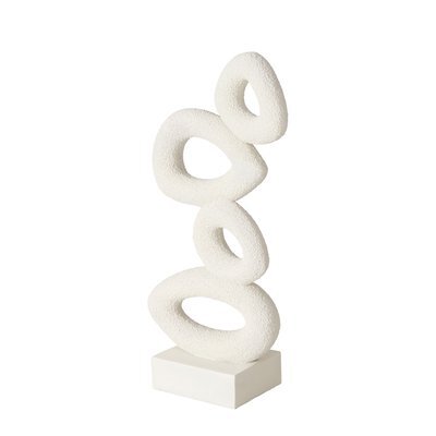 Skulptur "Maro" H37cm creme