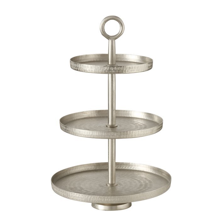 Etagere "Keitum" H47cm silber