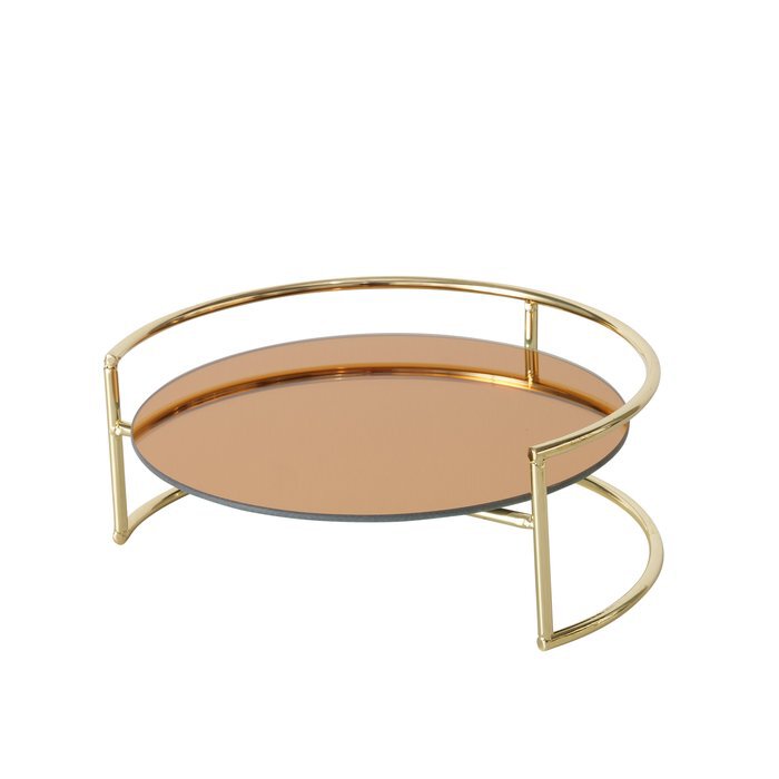 Tablett "Lamberto" B21cm gold