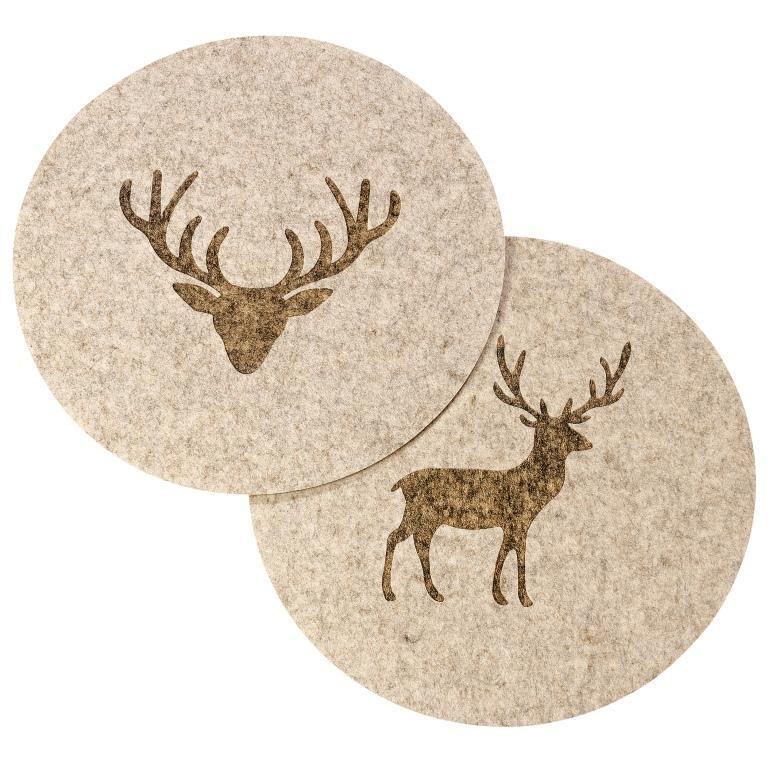 TS Tjark beige Filz D38cm 2fs