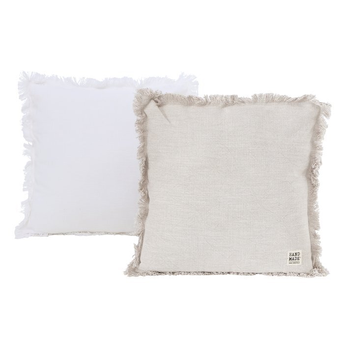 Kissen Lenea 2sort beige/weiß