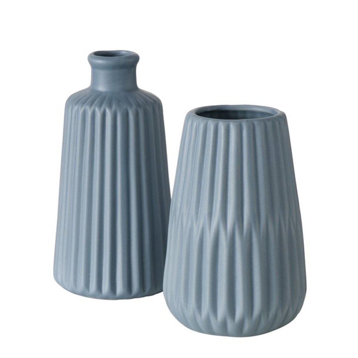Vase Esko, 2fs, H18cm, Blau Porzellan