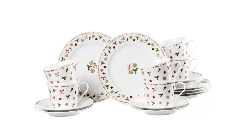 Kaffeeservice Lebkuchen 18-tlg.Porzellan
