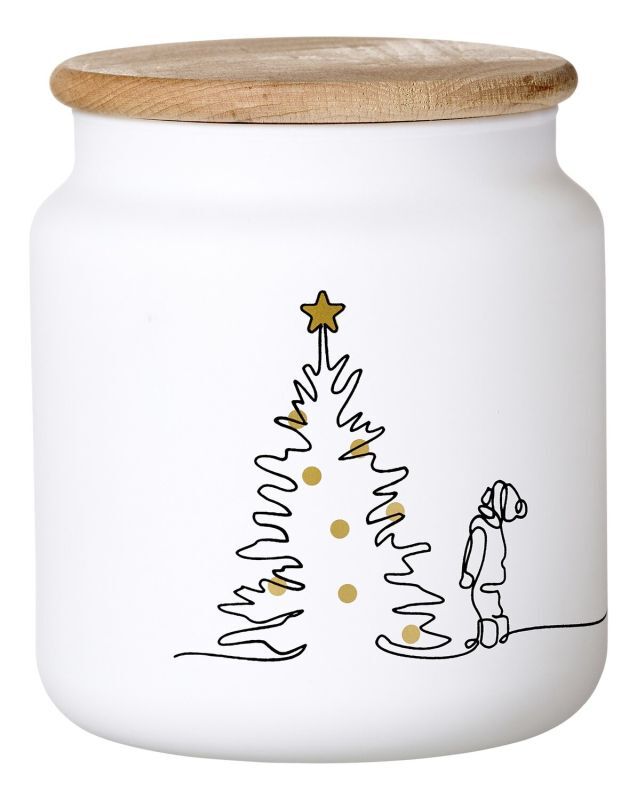 Dose m.Deckel Lichterglanz weiss 1,1L