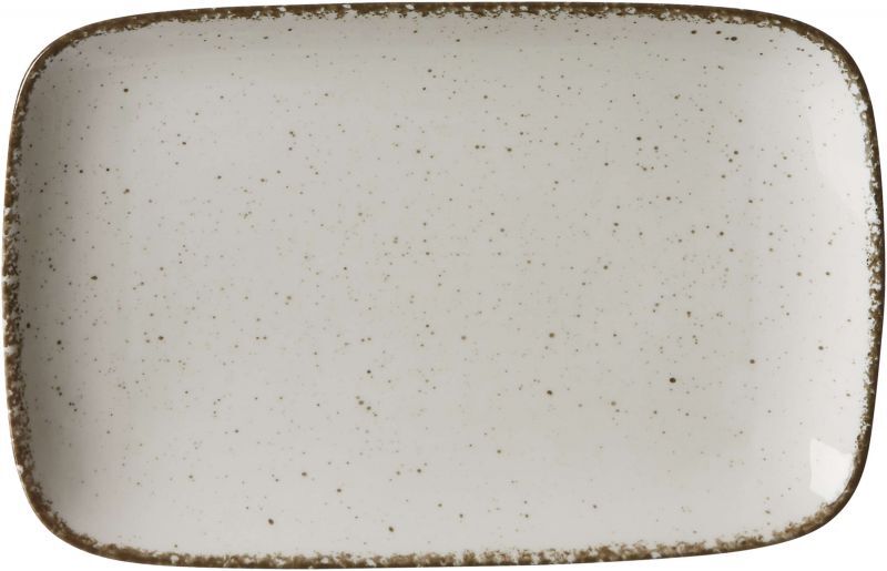 Platte Rechteckig 24x15,5cm Creme Casa