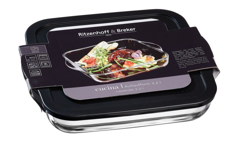 Auflaufform Cucina Eckig, 3,2l