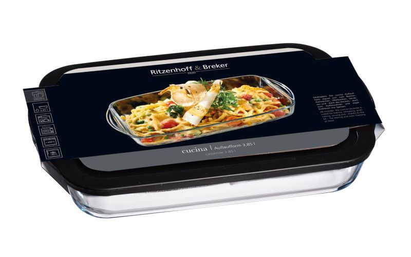 Auflaufform Cucina Eckig, 3,85l