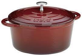 Bräter Calido rund rot/beige D21H10cm 2,5L