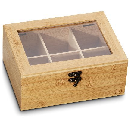 Tee-Box Noa Bambus mit 6 Fächern 21x16cm