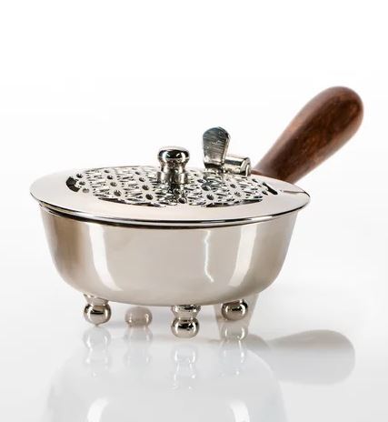Räucherpfanne MASO silber, 20x9,5x6cm
