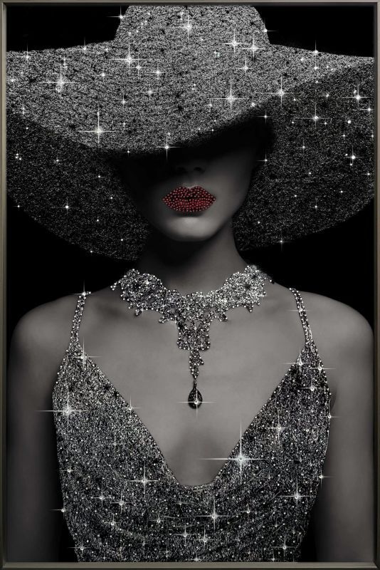 Wandbild Lady Diamonds 80x120cm