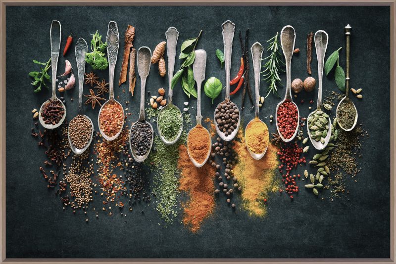 Wandbild spice spoons 90x60cm