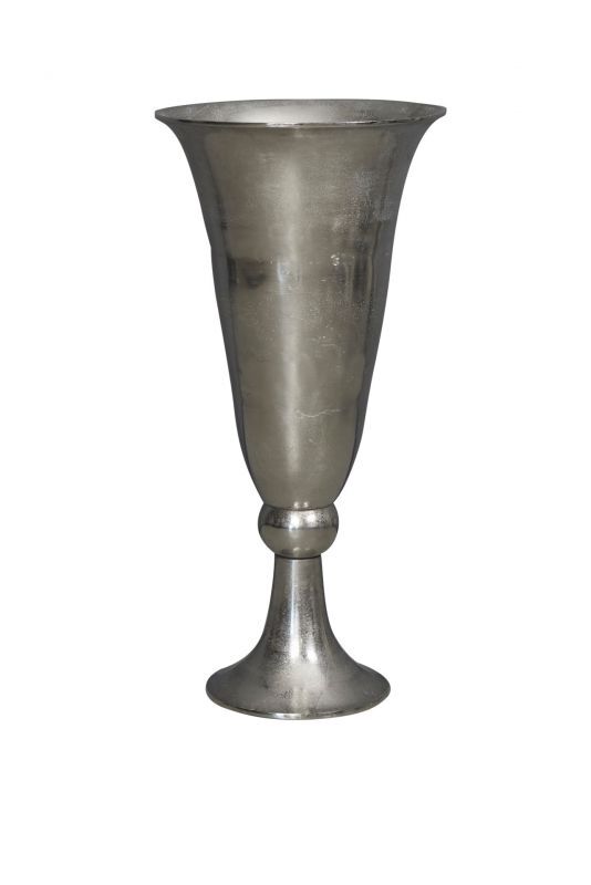 Kelchvase Alu Raw Nickel 38x38x73cm
