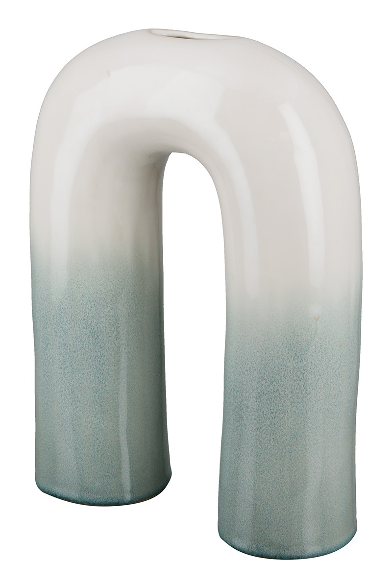 Keramik "n"-Vase BARI creme, türkis