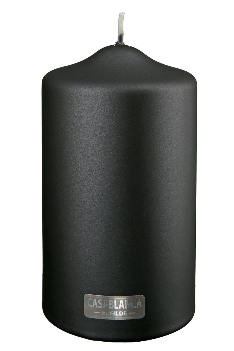 Stumpe Schwarz metallic H15D8cm