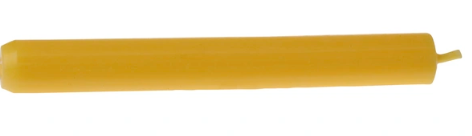 Stabkerze 18cm, gelb