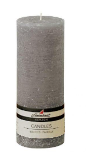 Kerze 20cm, grau