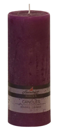 Kerze 20cm, brombeer