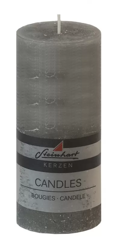 Kerze 15cm, grau