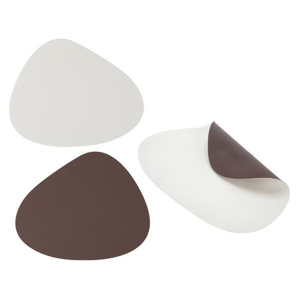 TS PVC Stone Braun/Creme zum wenden 45x36cm